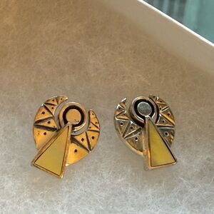 Silver Angel Stud Earrings